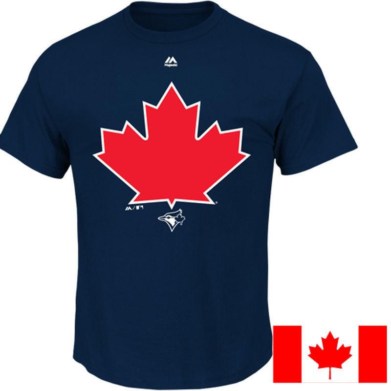 Toronto Blue Jays Navy 2016 Canada Day Maple Leaf Team T-Shirt