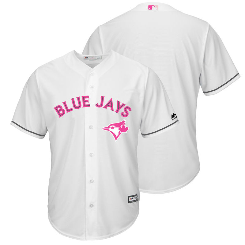 Toronto Blue Jays White Home 2016 Mother's Day Cool Base Team Jersey