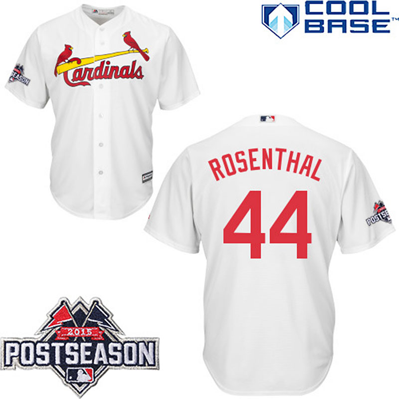 St. Louis Cardinals #44 Trevor Rosenthal White Cool Base Home Jersey