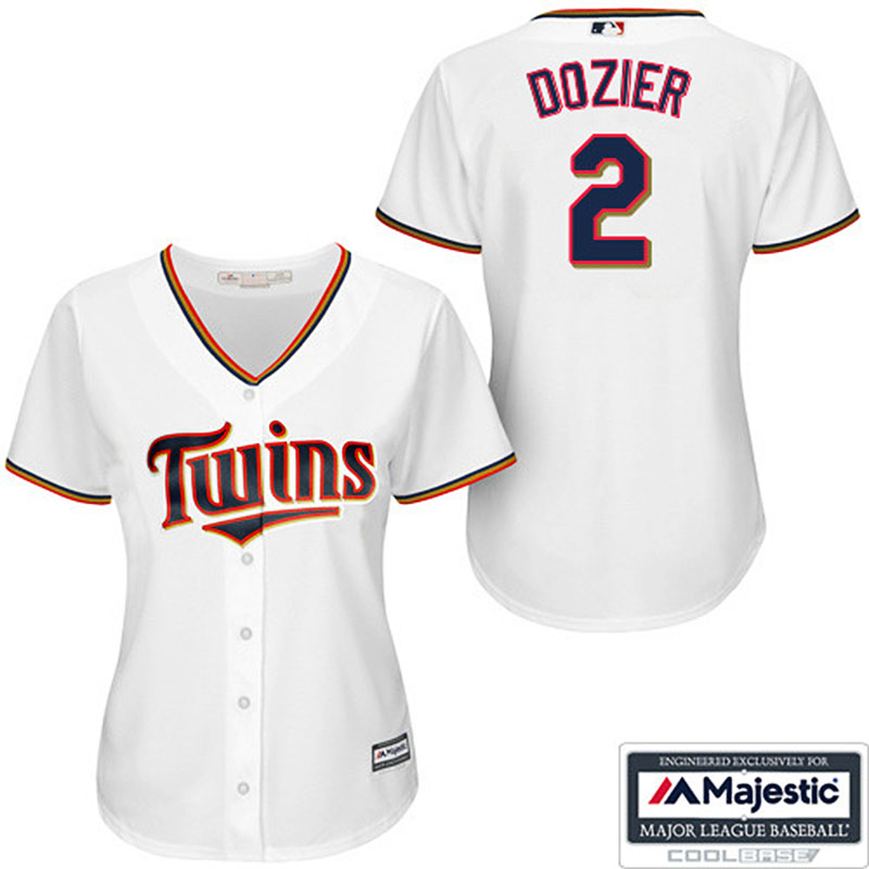 Minnesota Twins #2 Brian Dozier White Cool Base Home Jersey