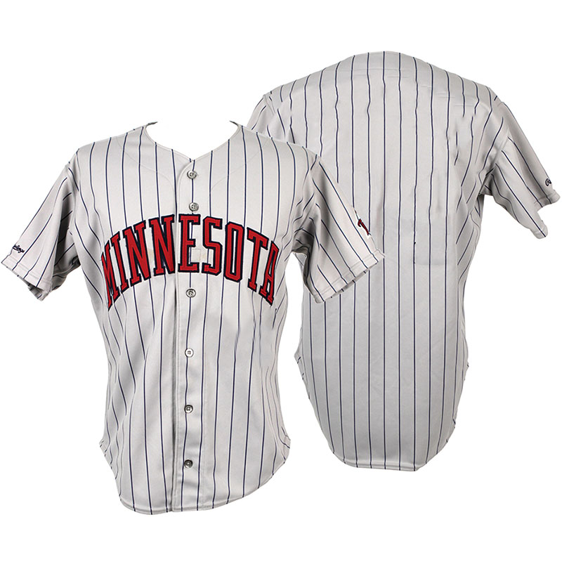 Minnesota Twins Majestic Gray Official Cool Base Team Jersey