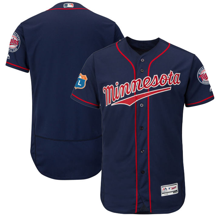 Minnesota Twins Navy Spring Training Flexbase Authentic Collection Team Jersey