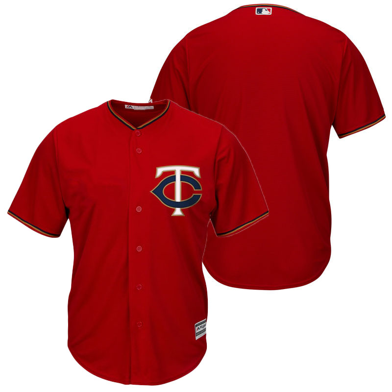 Minnesota Twins Majestic Red Cool Base Authentic Team Jersey