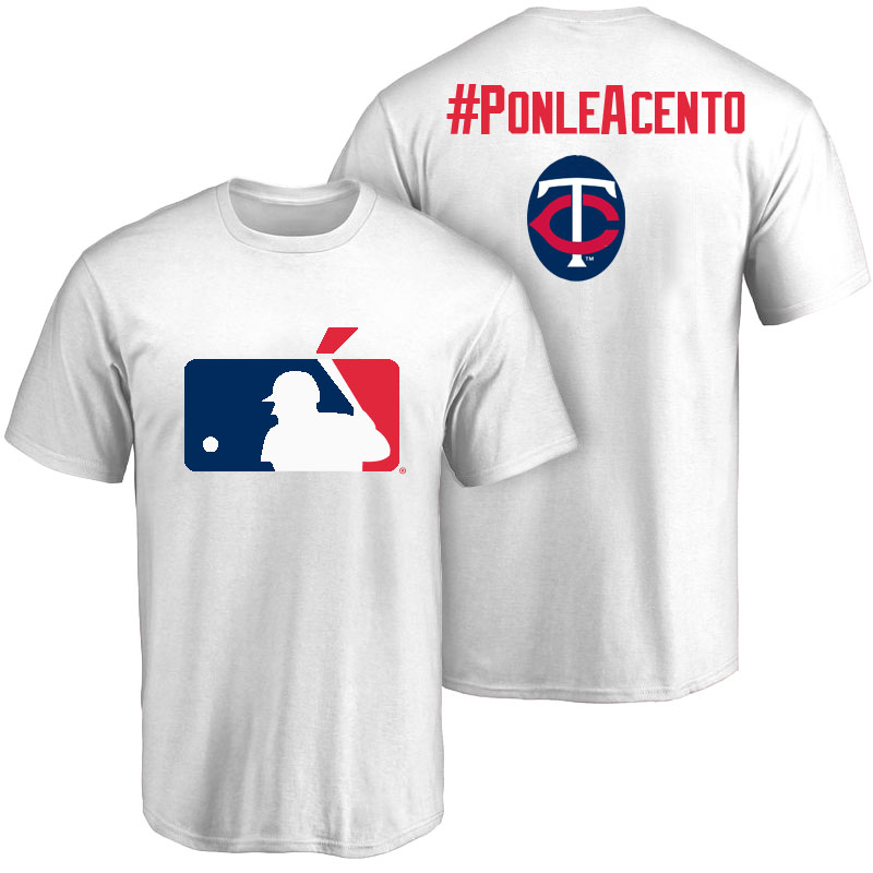 Minnesota Twins White Hispanic Heritage Month PonleAcento T-Shirt