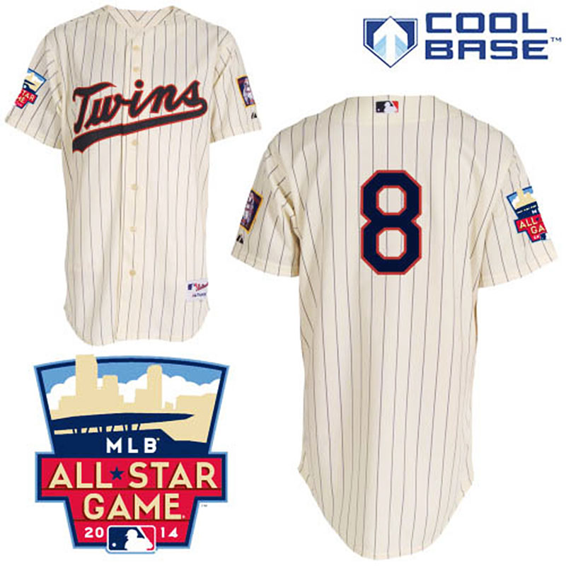 Minnesota Twins #8 Kurt Suzuki Men's Authentic Cream Alternate Majestic MLB Cool Base Jersey