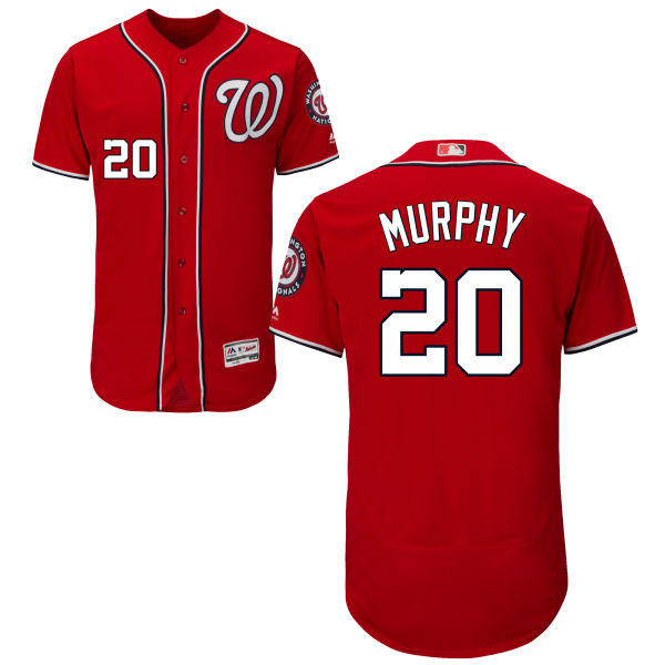 Washington Nationals Daniel Murphy #20 Red Flexbase Authentic Collection Jersey