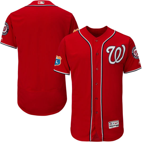 Washington Nationals Scarlet 2016 Spring Training Flexbase Authentic Collection Team Jersey