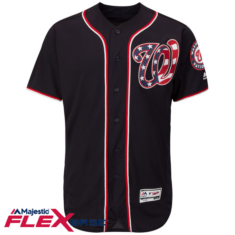 Washington Nationals Majestic Navy Flexbase Authentic Collection Jersey