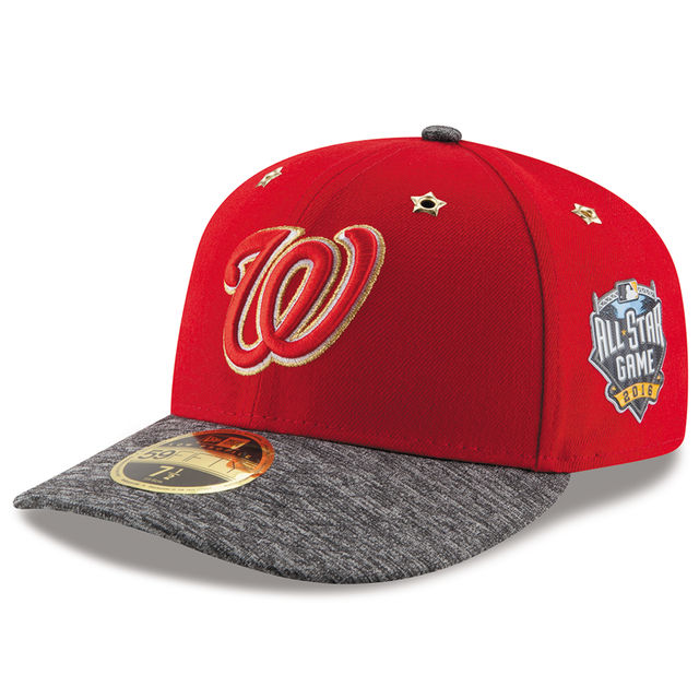 Washington Nationals New Era Red 2016 MLB All-Star Game Patch Low Profile 59FIFTY Fitted Hat