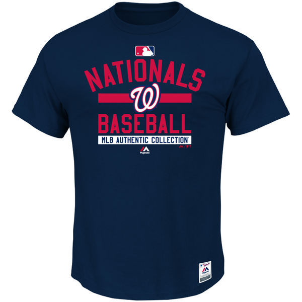 Washington Nationals Majestic Navy Authentic Collection Team Property T-Shirt