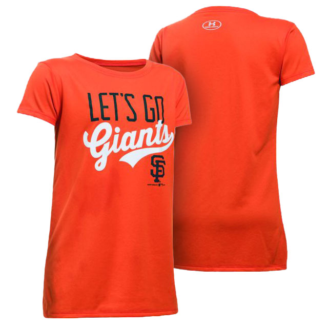 Women's San Francisco Giants Orange Let's Go Graphic T-Shirt