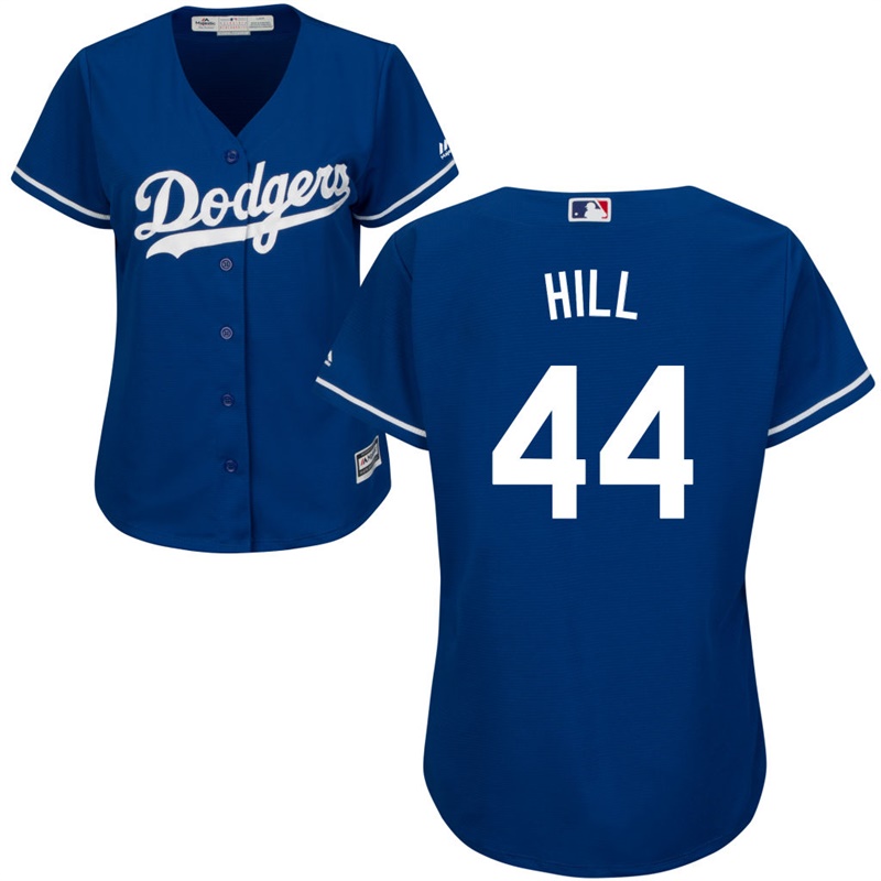 Women's Los Angeles Dodgers Rich Hill #44 Alternate Royal Cool Base Jersey