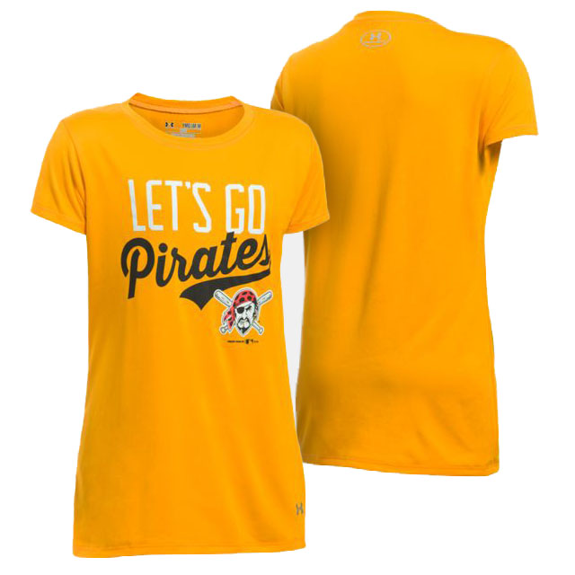 Women's Pittsburgh Pirates Gold Let's Go Graphic T-Shirt