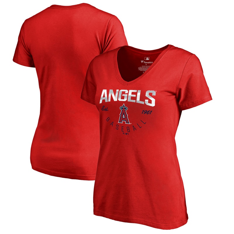 Women Los Angeles Angels Red Live For It T-Shirt