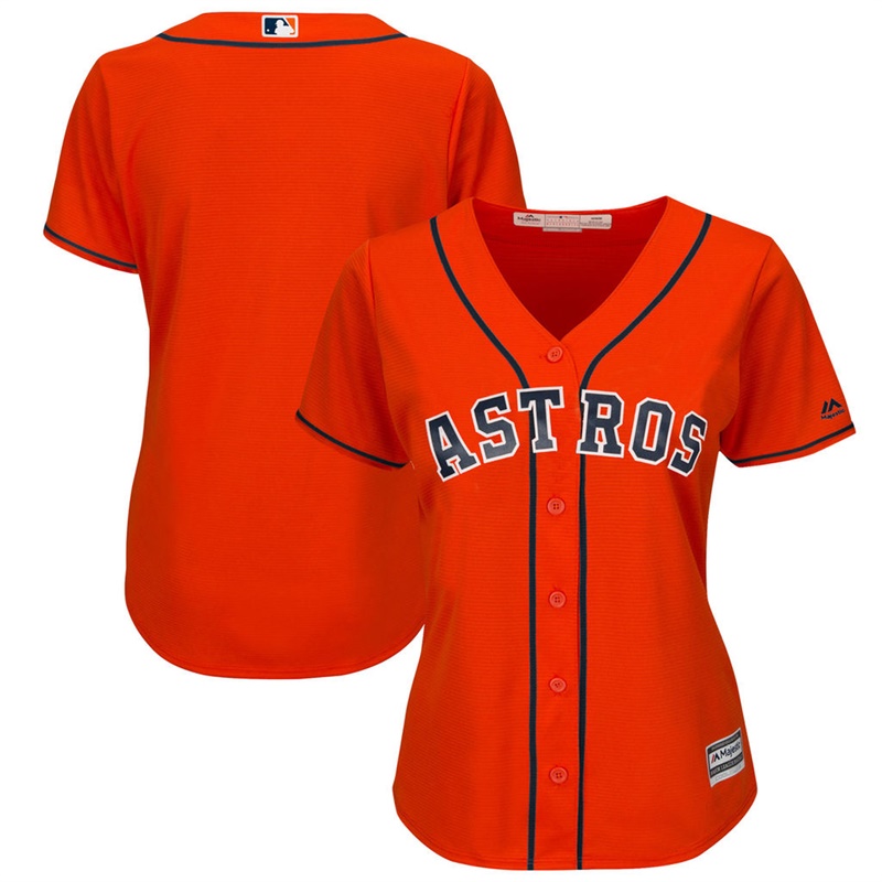 Women Houston Astros Orange Team Jersey