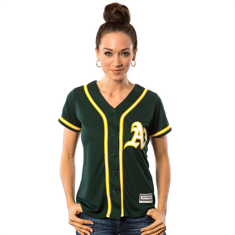 Women Oakland Athletics Green Alternate Team Jersey