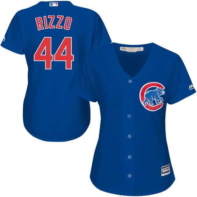 Women's Chicago Cubs Anthony Rizzo #44 Majestic Royal Cool Base Player Jersey