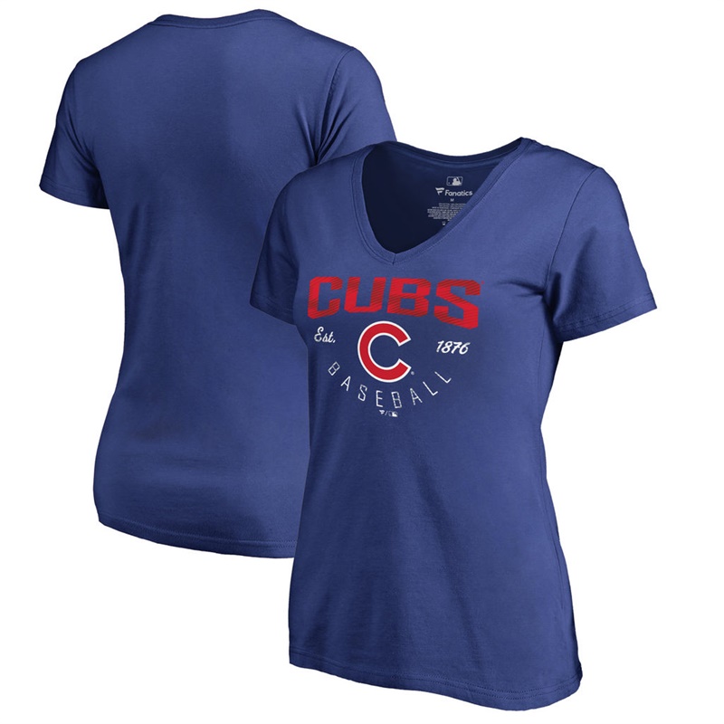 Women Chicago Cubs Royal Live For It T-Shirt