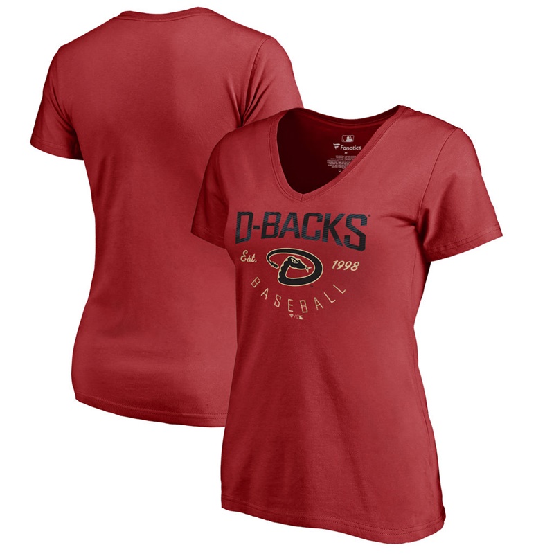 Women Arizona Diamondbacks Red Live For It T-Shirt