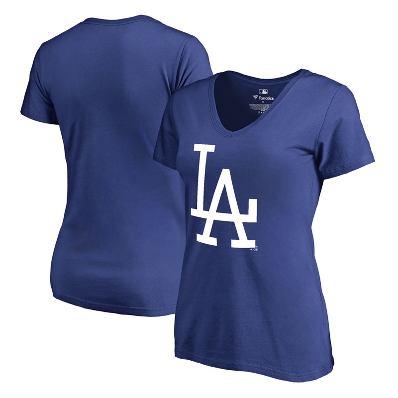 Women Los Angeles Dodgers Royal Cooperstown Collection Forbes T-Shirt