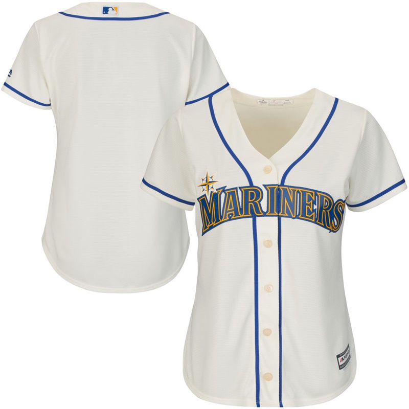 Women Seattle Mariners Cream Alternate Team Jersey