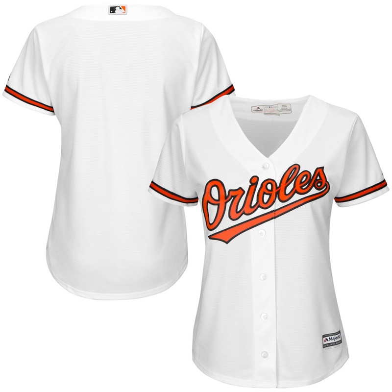 Women Baltimore Orioles White Home Team Jersey