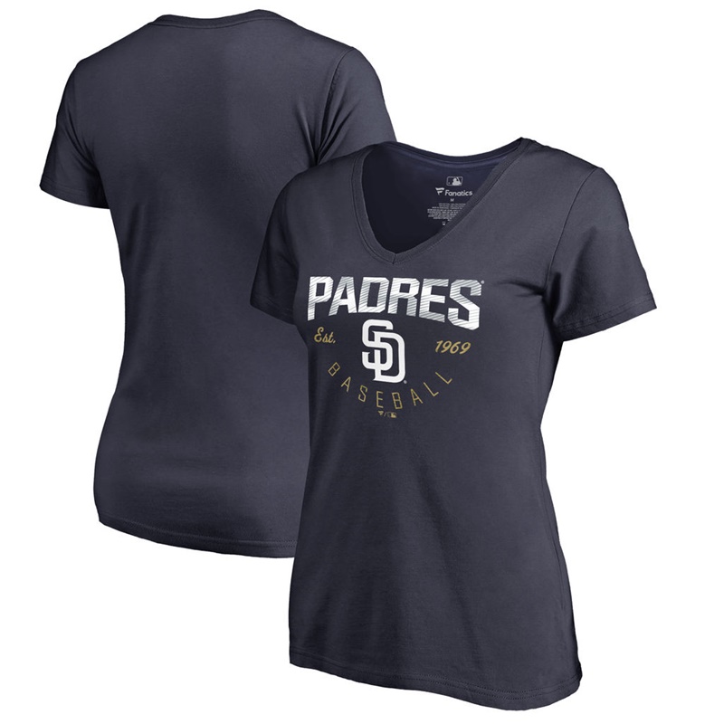 Women San Diego Padres Navy Live For It T-Shirt