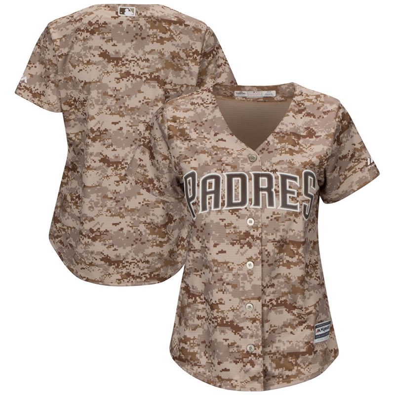 Women San Diego Padres USMC Camo Team Jersey