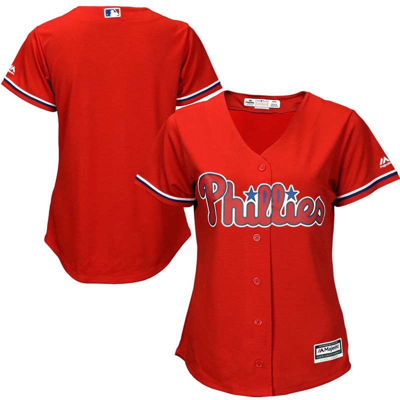 Women Philadelphia Phillies Red Alternate Team Jersey