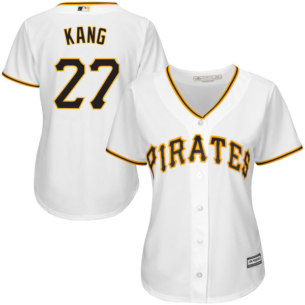 Women's Pittsburgh Pirates Jung Ho Kang Majestic White Official Cool Base Jersey