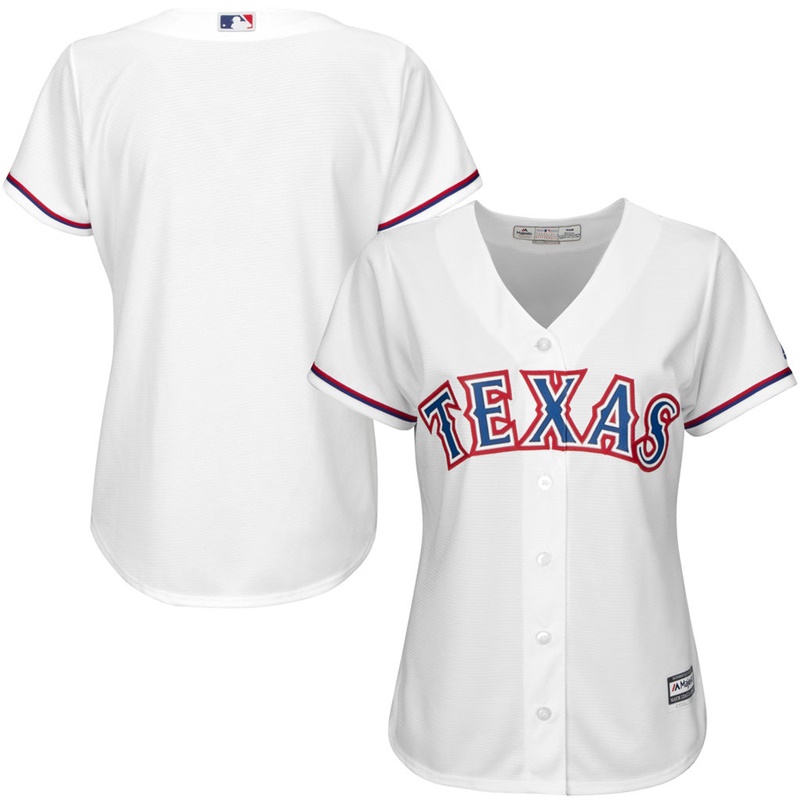 Women Texas Rangers White Authentic Team Jersey