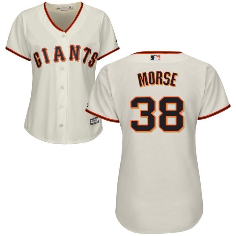 Women San Francisco Giants #38 Michael Morse Home Cream Cool Base Jersey