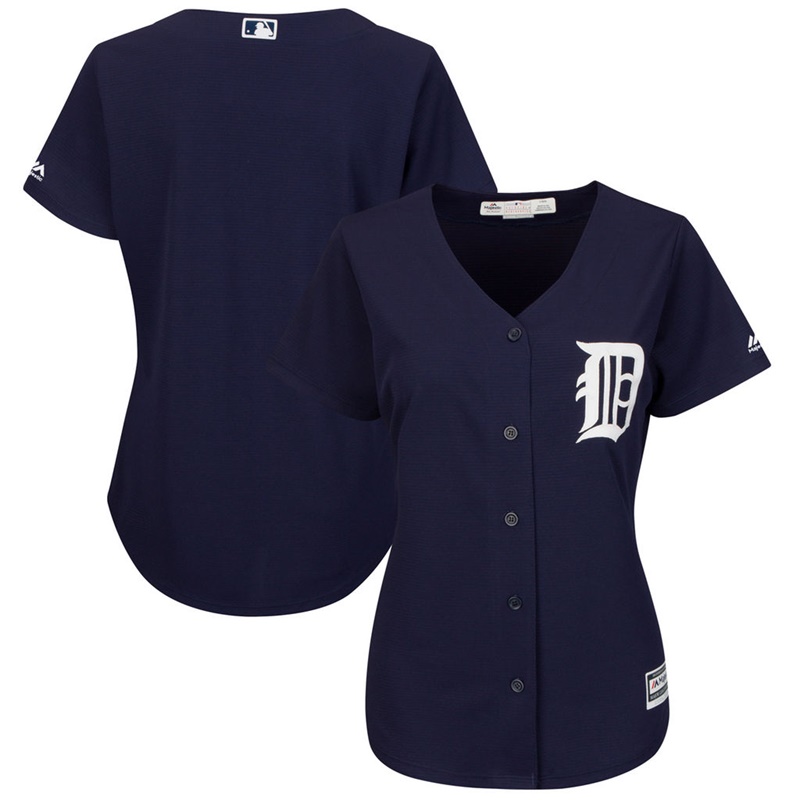 Women Detroit Tigers Navy Fashion Team Jersey