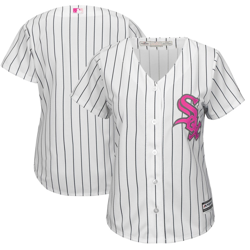 2017 Mother's Day Chicago White Sox Women White Cool Base Replica Jersey