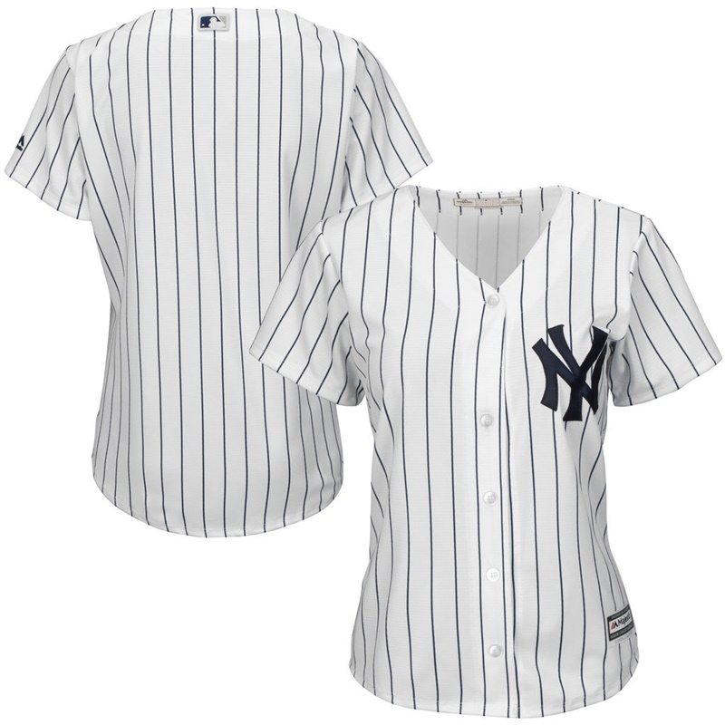 Women New York Yankees White Home Team Jersey