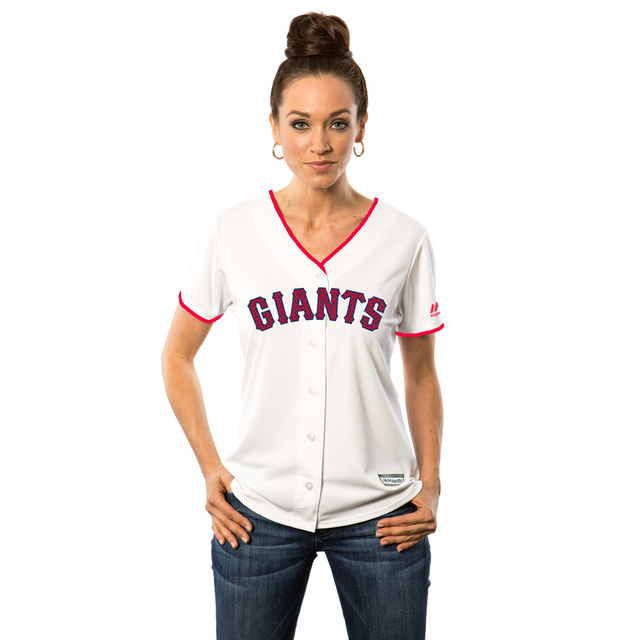 Women's San Francisco Giants White 2016 Independence Day Stars & Stripes Cool Base Jersey