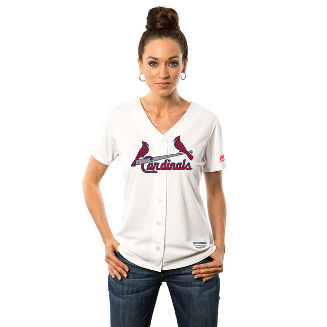 Women's St. Louis Cardinals White 2016 Independence Day Stars & Stripes Cool Base Jersey