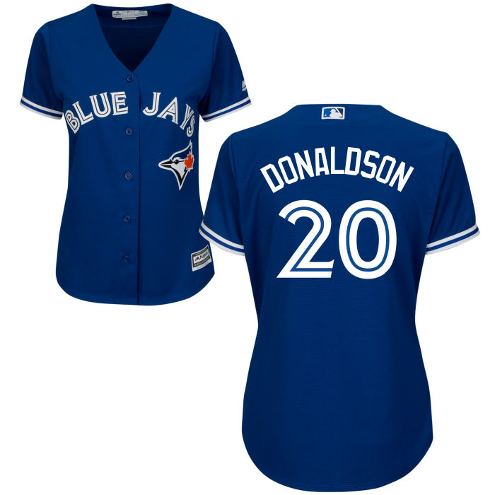 Women's Toronto Blue Jays Josh Donaldson #20 Royal Official Cool Base Jersey