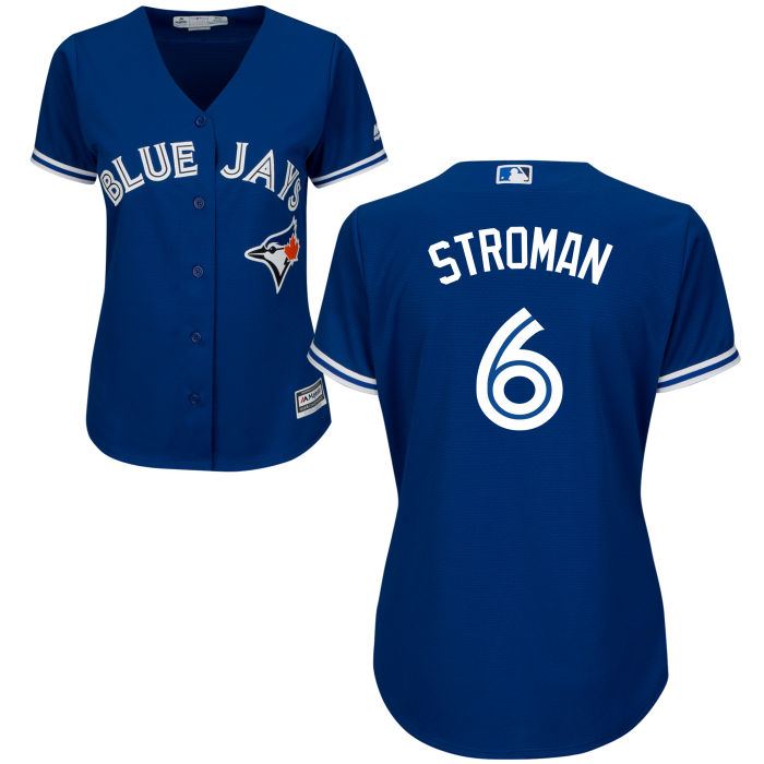 Women's Toronto Blue Jays Marcus Stroman #6 Royal Official Cool Base Jersey