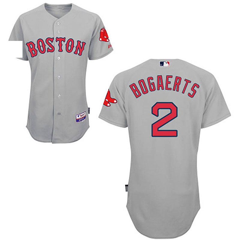 Boston Red Sox #2 Xander Bogaerts Gray Jersey