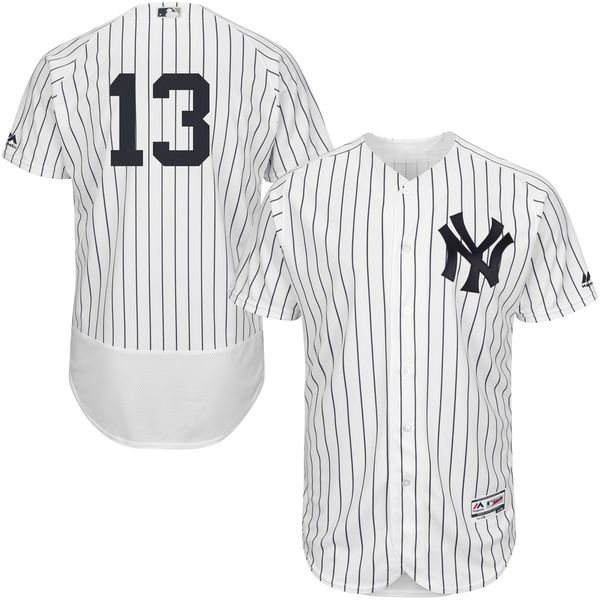 New York Yankees Alex Rodriguez White Navy Flexbase Authentic Collection Player Jersey