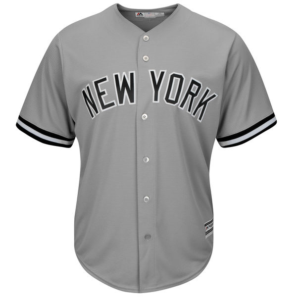 New York Yankees Gray Road Authentic Cool Base Team Jersey