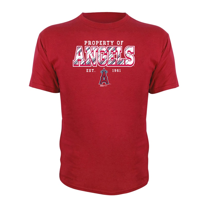 Youth Los Angeles Angels Red Property Of Team T-Shirt