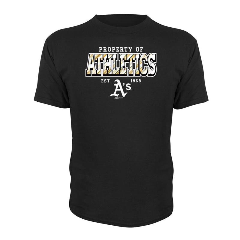 Youth Oakland Athletics Black Property Of Team T-Shirt