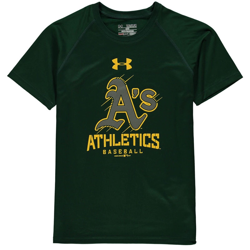 Oakland Athletics Green Tech T-Shirt -  Youth