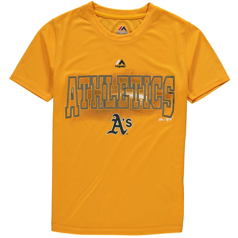 Youth Oakland Athletics Yellow Light Up the Field T-Shirt