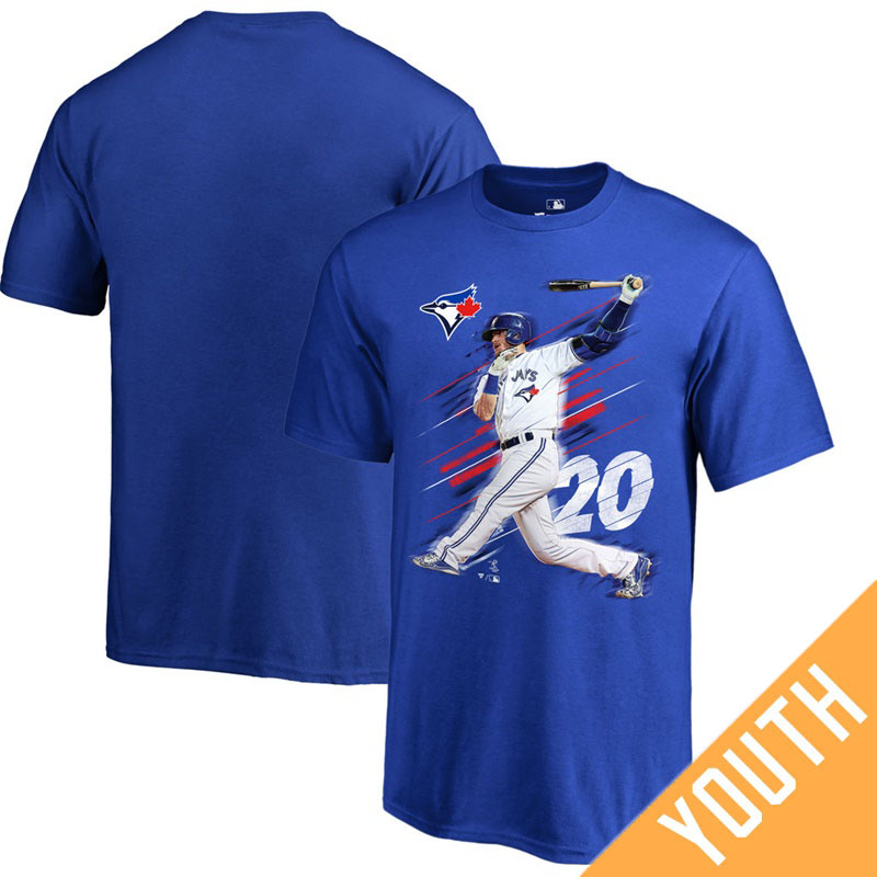 Youth Toronto Blue Jays Josh Donaldson Fanatics Branded Fade Away Royal T-Shirt