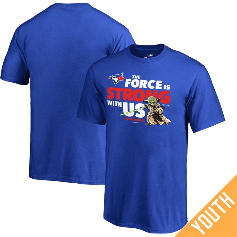 Youth Toronto Blue Jays Star Wars Jedi Strong Fanatics Branded Royal T-Shirt