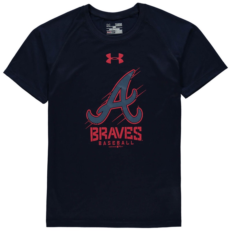 Atlanta Braves Navy Tech T-Shirt -  Youth