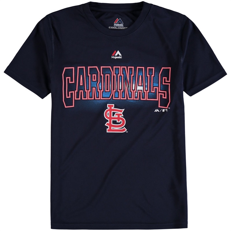 Youth St. Louis Cardinals Navy Light Up the Field T-Shirt